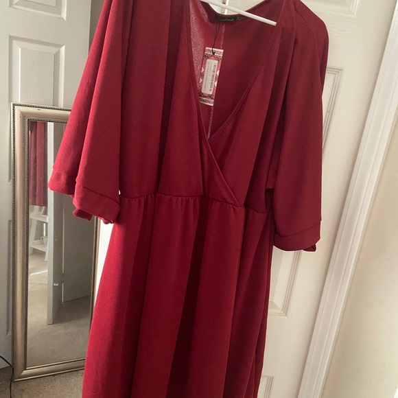 Boohoo Plus Dresses & Skirts - *NWT* RED BOOHOO DRESS